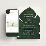 "Palm" - Wedding Website in Classic Palm by Kaydi Bishop - Match Your Stationery