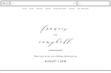 "Simple Elegance" - Wedding Website in Tuxedo by Phrosné Barwood - Desktop Design