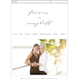"Simple Elegance" - Wedding Website in Tuxedo by Phrosné Barwood - Mobile Layout
