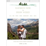 "Mountain View" - Wedding Website in Pine Green by Ariel Rutland - Mobile Layout