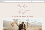 "Millennial" - Wedding Website in Rose by Hooray Creative - Desktop Design