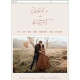 "Millennial" - Wedding Website in Rose by Hooray Creative - Mobile Layout