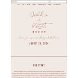 "Millennial" - Wedding Website in Rose by Hooray Creative - Mobile Layout