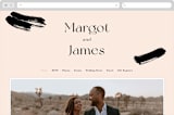 "SoHo" - Wedding Website in Blush by Hudson meet Rose - Desktop Design