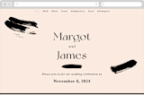 "SoHo" - Wedding Website in Blush by Hudson meet Rose - Desktop Design