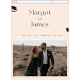 "SoHo" - Wedding Website in Blush by Hudson meet Rose - Mobile Layout