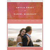 "Radiance" - Wedding Website in Kantha by Heather Cairl - Mobile Layout