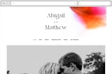 "Flamenco" - Wedding Website in Hibiscus by Catherine Culvenor - Desktop Design