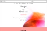"Flamenco" - Wedding Website in Hibiscus by Catherine Culvenor - Desktop Design