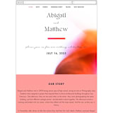 "Flamenco" - Wedding Website in Hibiscus by Catherine Culvenor - Mobile Layout
