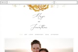 "Sparks" - Wedding Website in Sunshine by Corie Page - Desktop Design