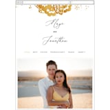 "Sparks" - Wedding Website in Sunshine by Corie Page - Mobile Layout