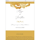 "Sparks" - Wedding Website in Sunshine by Corie Page - Mobile Layout