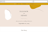 "Trust" - Wedding Website in Ochre by Wendy Chung - Desktop Design