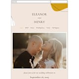 "Trust" - Wedding Website in Ochre by Wendy Chung - Mobile Layout