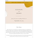 "Trust" - Wedding Website in Ochre by Wendy Chung - Mobile Layout