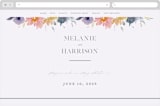 "Cheerful Bouquet" - Wedding Website in Chardonnay by Lori Wemple - Desktop Design