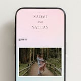 "marshmallow" - Wedding Website in Sunrise by Petra Kern - Mobile Layout