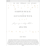 "Soar" - Wedding Website in Cream by Phrosné Barwood - Mobile Layout