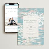 "Glisten" - Wedding Website in Rose Quartz by Sam Dubeau - Match Your Stationery
