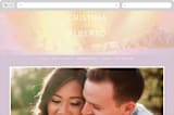 "Amanecer" - Wedding Website in Dawn by Tamara Hilje - Desktop Design