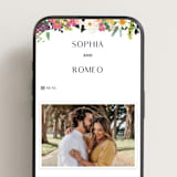 "Secret Garden" - Wedding Website in Daisy by Susan Moyal - Mobile Layout
