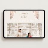 "Mandala Corners" - Wedding Website in Peony by Oma N. Ramkhelawan - Desktop Design