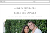 "First impression" - Wedding Website in Black by Kimberly FitzSimons - Desktop Design