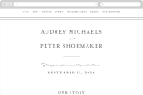 "First impression" - Wedding Website in Black by Kimberly FitzSimons - Desktop Design