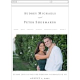 "First impression" - Wedding Website in Black by Kimberly FitzSimons - Guest Management