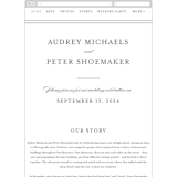 "First impression" - Wedding Website in Black by Kimberly FitzSimons - Mobile Layout