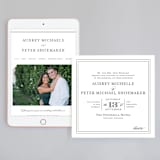 "First impression" - Wedding Website in Black by Kimberly FitzSimons - Match Your Stationery