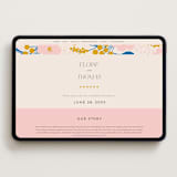 "Blossoms Abound" - Wedding Website in Cobalt by Genna Blackburn - Desktop Design
