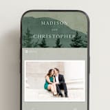 "The Forest" - Wedding Website in Jade by Elly - Mobile Layout