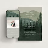 "The Forest" - Wedding Website in Jade by Elly - Match Your Stationery