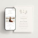 "Monogrammed" - Wedding Website in Taupe by Chris Griffith - Match Your Stationery