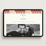"Quilted Grid" - Wedding Website in Petal by Morgan Kendall - Desktop Design