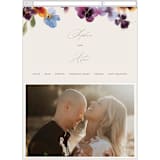 "Bright" - Wedding Website in Summer by Leah Bisch - Mobile Layout