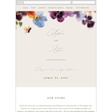 "Bright" - Wedding Website in Summer by Leah Bisch - Mobile Layout