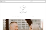"Vow" - Wedding Website in Tuxedo by Leah Bisch - Desktop Design