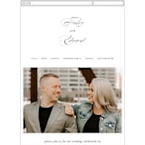 "Vow" - Wedding Website in Tuxedo by Leah Bisch - Mobile Layout