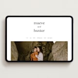 "Memo" - Wedding Website in Charcoal by Blustery August - Desktop Design