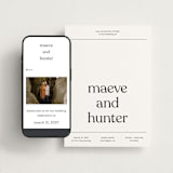 "Memo" - Wedding Website in Charcoal by Blustery August - Match Your Stationery