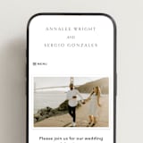 "Rhythmic" - Wedding Website in Simply White by Jennifer Postorino - Mobile Layout