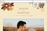 "Nouveau Love" - Wedding Website in Umber by Morgan Ramberg - Desktop Design