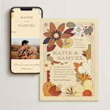 "Nouveau Love" - Wedding Website in Umber by Morgan Ramberg - Match Your Stationery