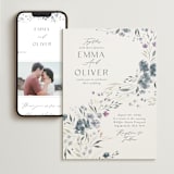 "Violet Cascade" - Wedding Website in Violet by Nicoletta Savod - Match Your Stationery