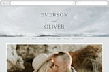 "Water's Edge" - Wedding Website in Cloud by Nicoletta Savod - Desktop Design