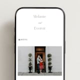 "Pearl" - Wedding Website in Chantilly by Jessica Williams - Mobile Layout