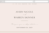 "Everlasting" - Wedding Website in Latte by Jennifer Postorino - Desktop Design